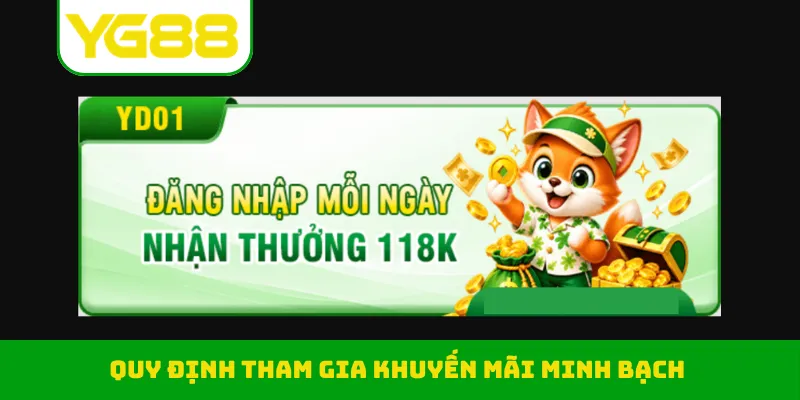 Quy định tham gia khuyến mãi minh bạch