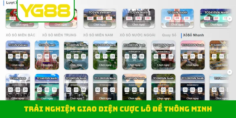 Trải nghiệm giao diện cược lô đề thông minh